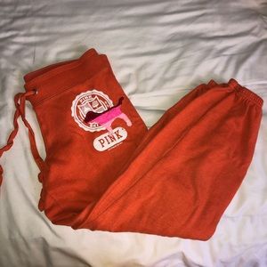 Orange Capri Sweatpants PINK